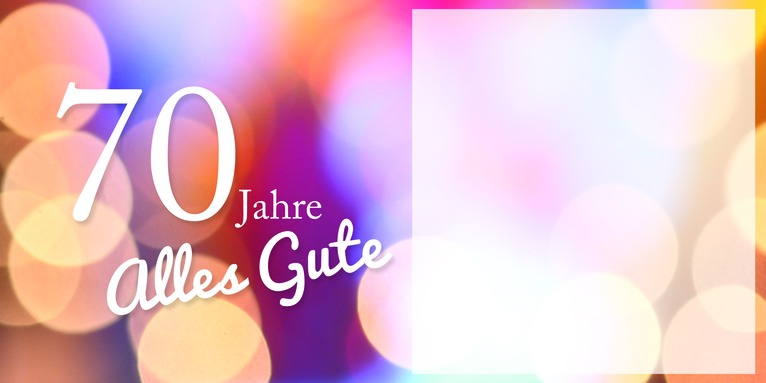 Geburtstag 70. & 80.